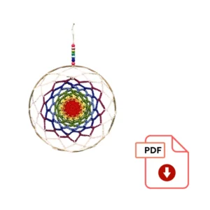 Patrón mandala arcoíris
