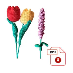 Patrón de Tulipán y la Lavanda