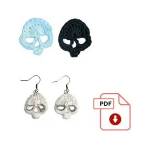 Patrón aplique calaveras