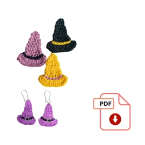 Patrón aplique gorro de bruja